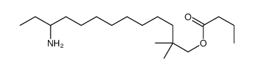 (11-amino-2,2-dimethyltridecyl) butanoate Structure