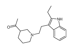 1-[1-[2-(2-ethyl-1H-indol-3-yl)ethyl]piperidin-3-yl]ethanone结构式