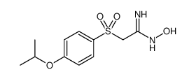 N-HYDROXY-2-(4-ISOPROPOXYBENZENESULFONYL)ACETAMIDINE结构式