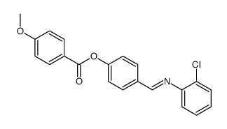 [4-[(2-chlorophenyl)iminomethyl]phenyl] 4-methoxybenzoate Structure
