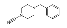 4-benzylpiperazine-1-carbonitrile结构式