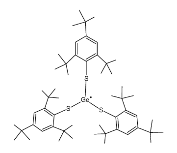 Ge(SC6H2Bu(t)3-2,4,6)3结构式