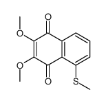 2,3-dimethoxy-5-methylsulfanylnaphthalene-1,4-dione结构式