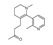 4-[1-methyl-6-(2-methylpyridin-3-yl)-3,4-dihydro-2H-pyridin-5-yl]butan-2-one Structure