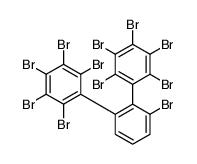 1,2,3,4,5-pentabromo-6-[2-bromo-6-(2,3,4,5,6-pentabromophenyl)phenyl]benzene结构式