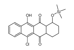 12-chloro-5-hydroxy-7-trimethylsilyloxy-6a,7,8,9,10,10a-hexahydronaphthacene-6,11-dione Structure