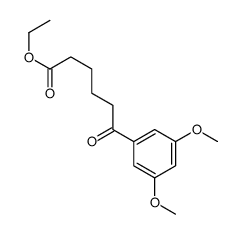 Ethyl 6-(3,5-dimethoxyphenyl)-6-oxohexanoate结构式