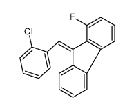 9-[(2-chlorophenyl)methylidene]-1-fluorofluorene Structure