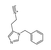 1-benzyl-5-(2-isocyanoethyl)imidazole结构式