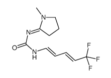 1-(1-methylpyrrolidin-2-ylidene)-3-(5,5,5-trifluoropenta-1,3-dienyl)urea Structure