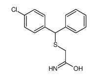 2-[(4-chlorophenyl)-phenylmethyl]sulfanylacetamide Structure