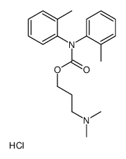 3-(dimethylamino)propyl N,N-bis(2-methylphenyl)carbamate,hydrochloride Structure