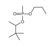 2,2-dimethyl-3-[methyl(propoxy)phosphoryl]oxybutane结构式