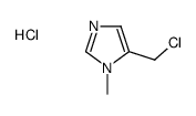 5-(chloromethyl)-1-methylimidazole,hydrochloride结构式