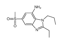 2-ethyl-6-methylsulfonyl-3-propylbenzimidazol-4-amine Structure
