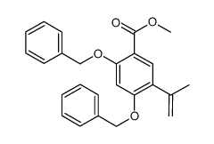 2,4-bis-benzyloxy-5-isopropenyl-benzoic acid methyl ester结构式