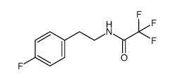 2,2,2-trifluoro-N-[2-(4-fluorophenyl)ethyl]acetamide结构式