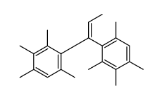 1,2,3,5-tetramethyl-4-[1-(2,3,4,6-tetramethylphenyl)prop-1-enyl]benzene结构式