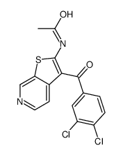 N-[3-(3,4-dichlorobenzoyl)thieno[2,3-c]pyridin-2-yl]acetamide Structure