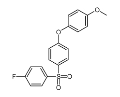 1-[4-(4-fluorophenyl)sulfonylphenoxy]-4-methoxybenzene结构式