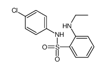 N-(4-chlorophenyl)-2-(ethylamino)benzenesulfonamide结构式