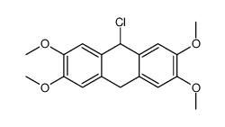 9-chloro-2,3,6,7-tetramethoxy-9,10-dihydroanthracene结构式