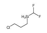 3-chloropropyl(difluoromethyl)silane结构式