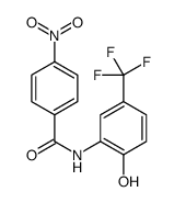 N-[2-hydroxy-5-(trifluoromethyl)phenyl]-4-nitrobenzamide结构式