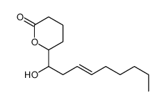 6-(1-hydroxynon-3-enyl)oxan-2-one Structure