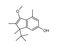 3-tert-butyl-1-methoxy-2,3,7-trimethylinden-5-ol结构式