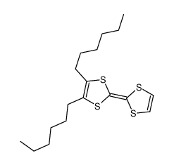 2-(1,3-dithiol-2-ylidene)-4,5-dihexyl-1,3-dithiole Structure