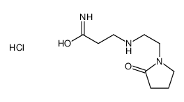 3-[2-(2-oxopyrrolidin-1-yl)ethylamino]propanamide,hydrochloride Structure