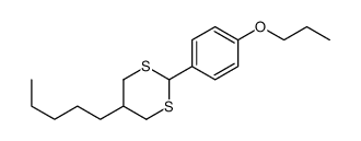 5-pentyl-2-(4-propoxyphenyl)-1,3-dithiane Structure