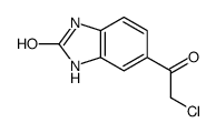 5-(2-氯-乙酰基)-1,3-二氢-苯并咪唑-2-酮结构式