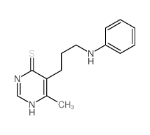 5-(3-anilinopropyl)-6-methyl-1H-pyrimidine-4-thione Structure