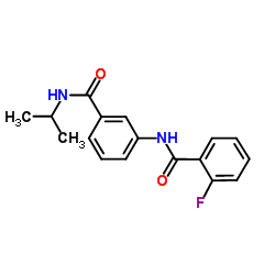2-Fluoro-N-[3-(isopropylcarbamoyl)phenyl]benzamide结构式