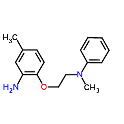 5-Methyl-2-{2-[methyl(phenyl)amino]ethoxy}aniline结构式