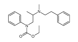 ethyl N-[2-[methyl(2-phenylethyl)amino]propyl]-N-phenylcarbamate结构式