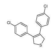 3,4-bis(4-chlorophenyl)-2,5-dihydrothiophene结构式