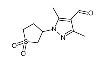 1-(1,1-Dioxidotetrahydro-3-thiophenyl)-3,5-dimethyl-1H-pyrazole-4 -carbaldehyde Structure