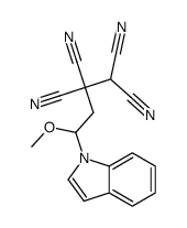 4-indol-1-yl-4-methoxybutane-1,1,2,2-tetracarbonitrile Structure