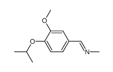 4-isopropoxy-3-methoxybenzylidenemethylamine结构式