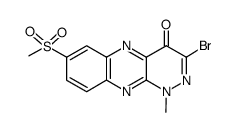 3-bromo-7-methanesulfonyl-1-methylpyridazino[3,4-b]quinoxalin-4(1H)-one Structure