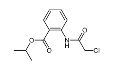 N-chloroacetyl-anthranilic acid isopropyl ester结构式