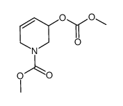 (+/-)-N-methoxycarbonyl-5-methoxycarbonyloxy-3-piperidene Structure