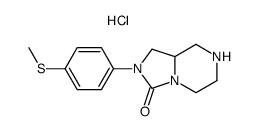 2-[4-(methylthio)phenyl]hexahydroimidazo[1,5-a]pyrazin-3(2H)-one hydrochloride结构式