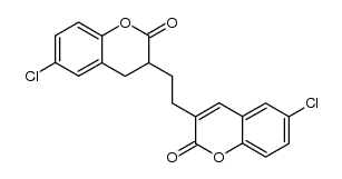 6-chloro-3-(2-(6-chloro-2-oxochroman-3-yl)ethyl)-2H-chromen-2-one结构式