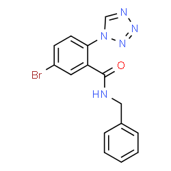 N-Benzyl-5-bromo-2-(1H-tetrazol-1-yl)benzamide structure