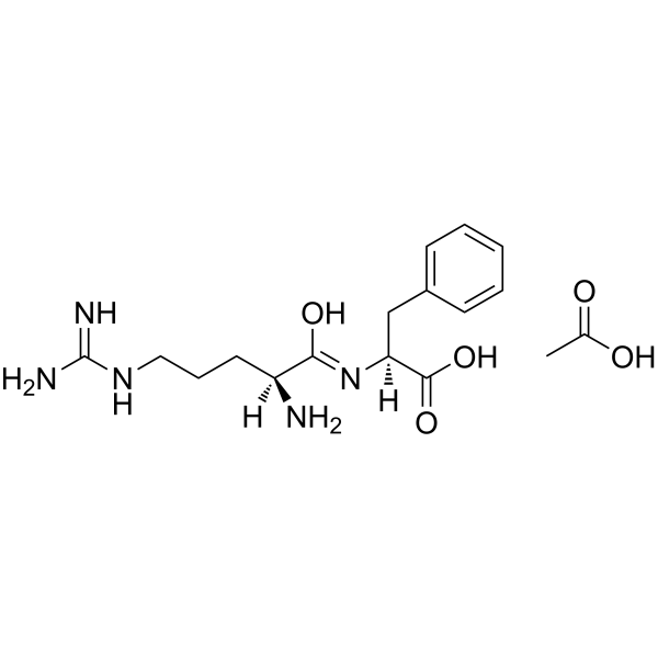 (S)-2-((S)-2-Amino-5-guanidinopentanamido)-3-phenylpropanoic acid compound with acetic acid (1:1) Structure