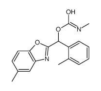 [(5-methyl-1,3-benzoxazol-2-yl)-(2-methylphenyl)methyl] N-methylcarbamate结构式